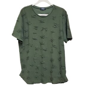 Carbon ripped style t-shirt XL